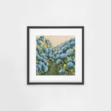 Aqua Hydrangea Square