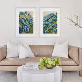 Aqua Hydrangea Pair