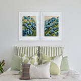 Aqua Hydrangea Pair