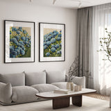 Aqua Hydrangea Pair