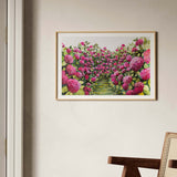 Pink Hydrangeas Landscape