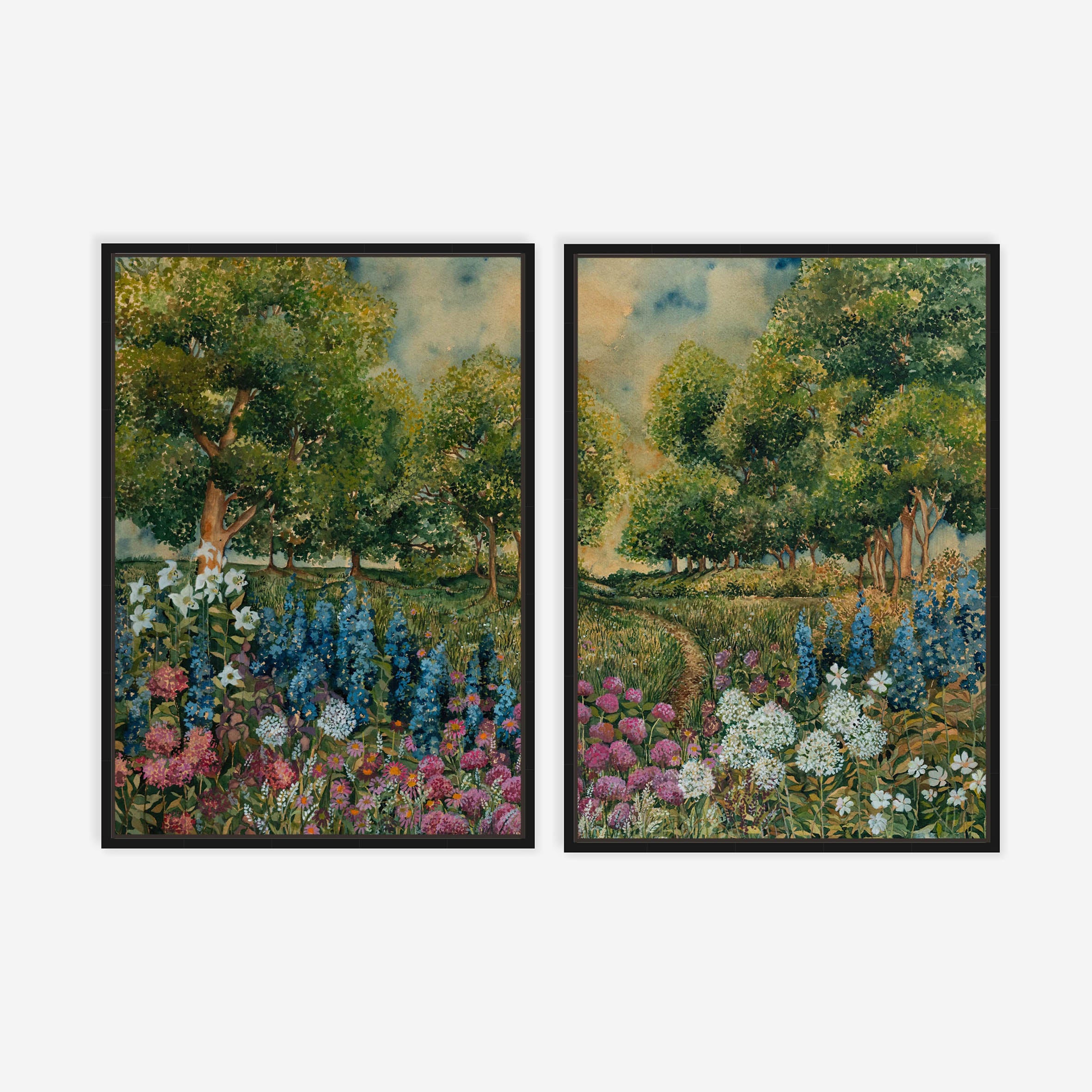 Among The Flowers Pair
