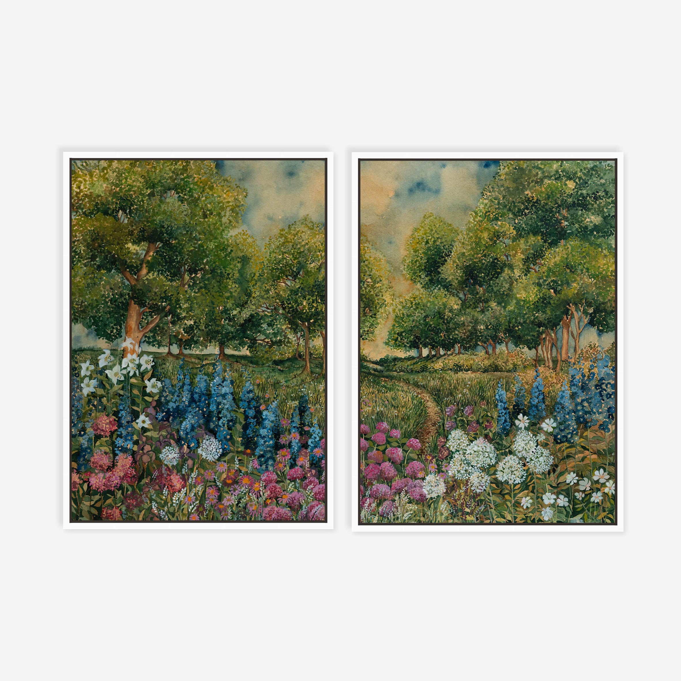 Among The Flowers Pair