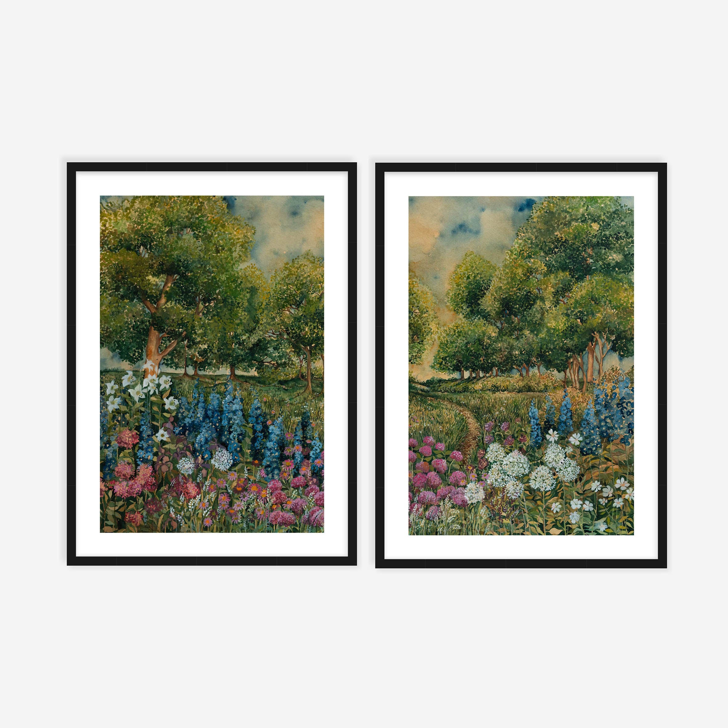 Among The Flowers Pair