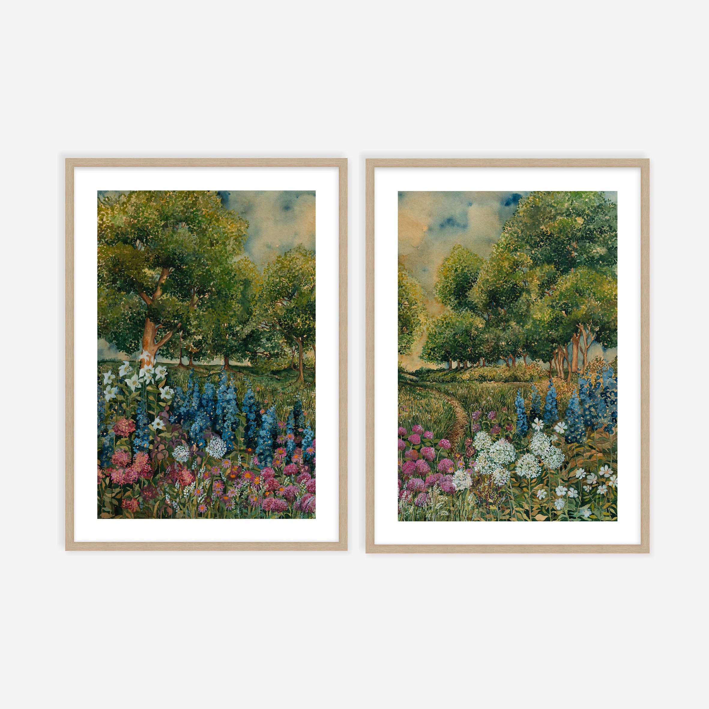 Among The Flowers Pair