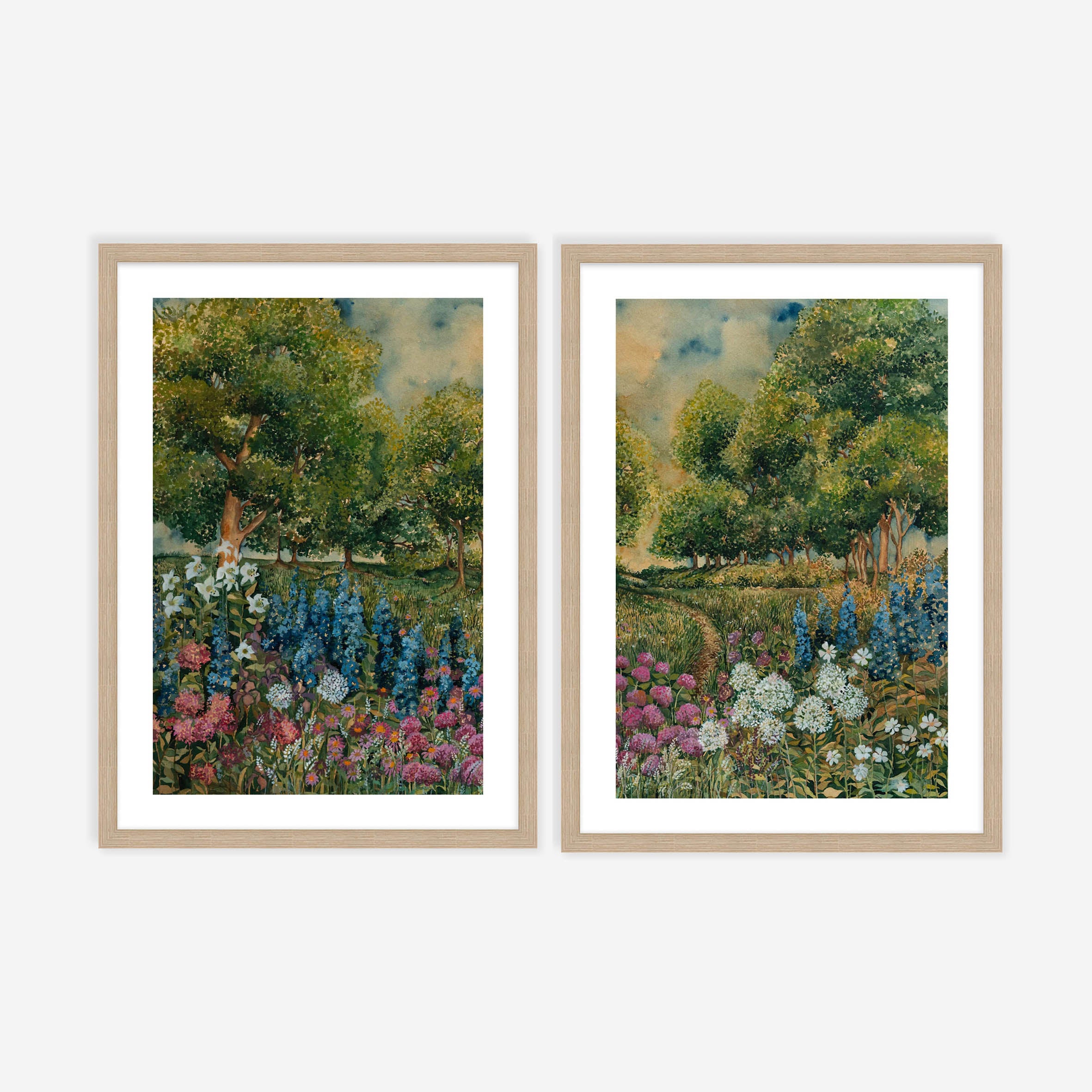 Among The Flowers Pair