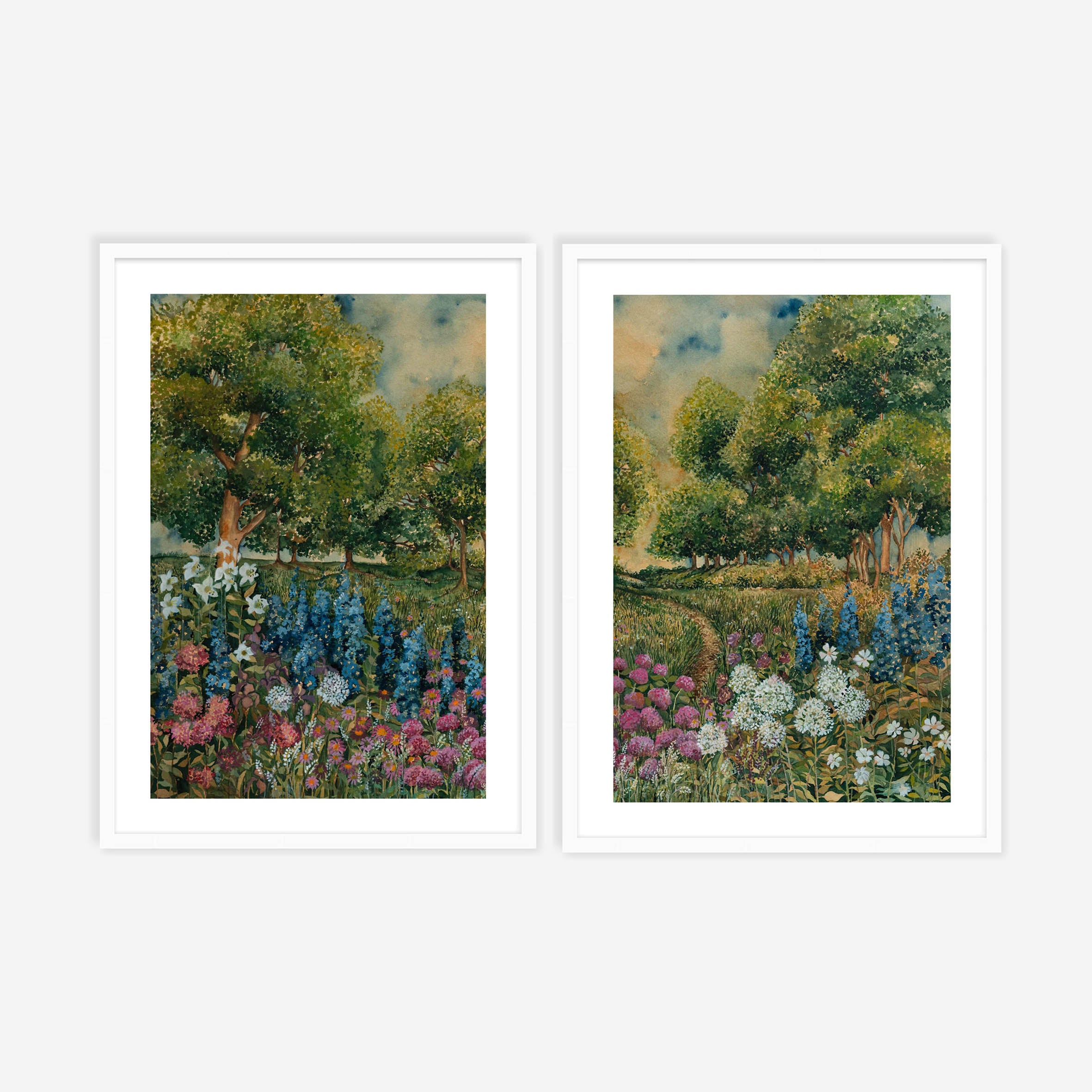 Among The Flowers Pair