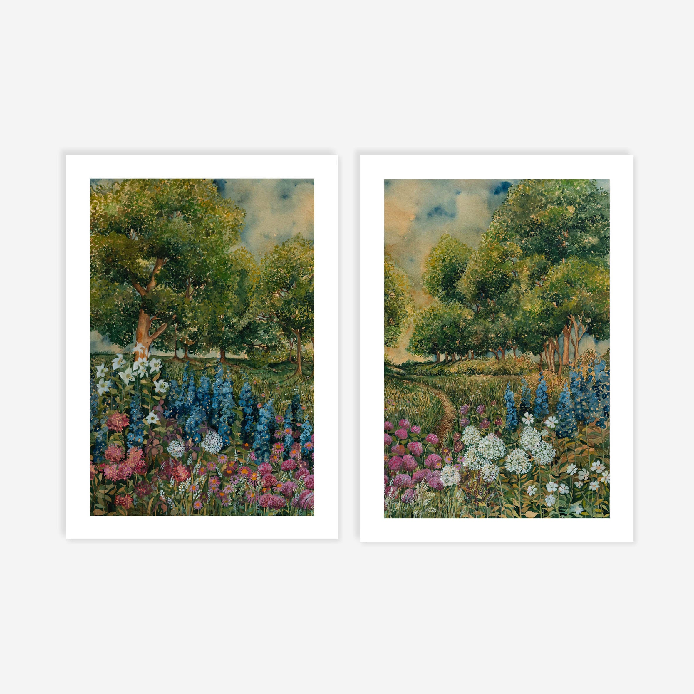 Among The Flowers Pair