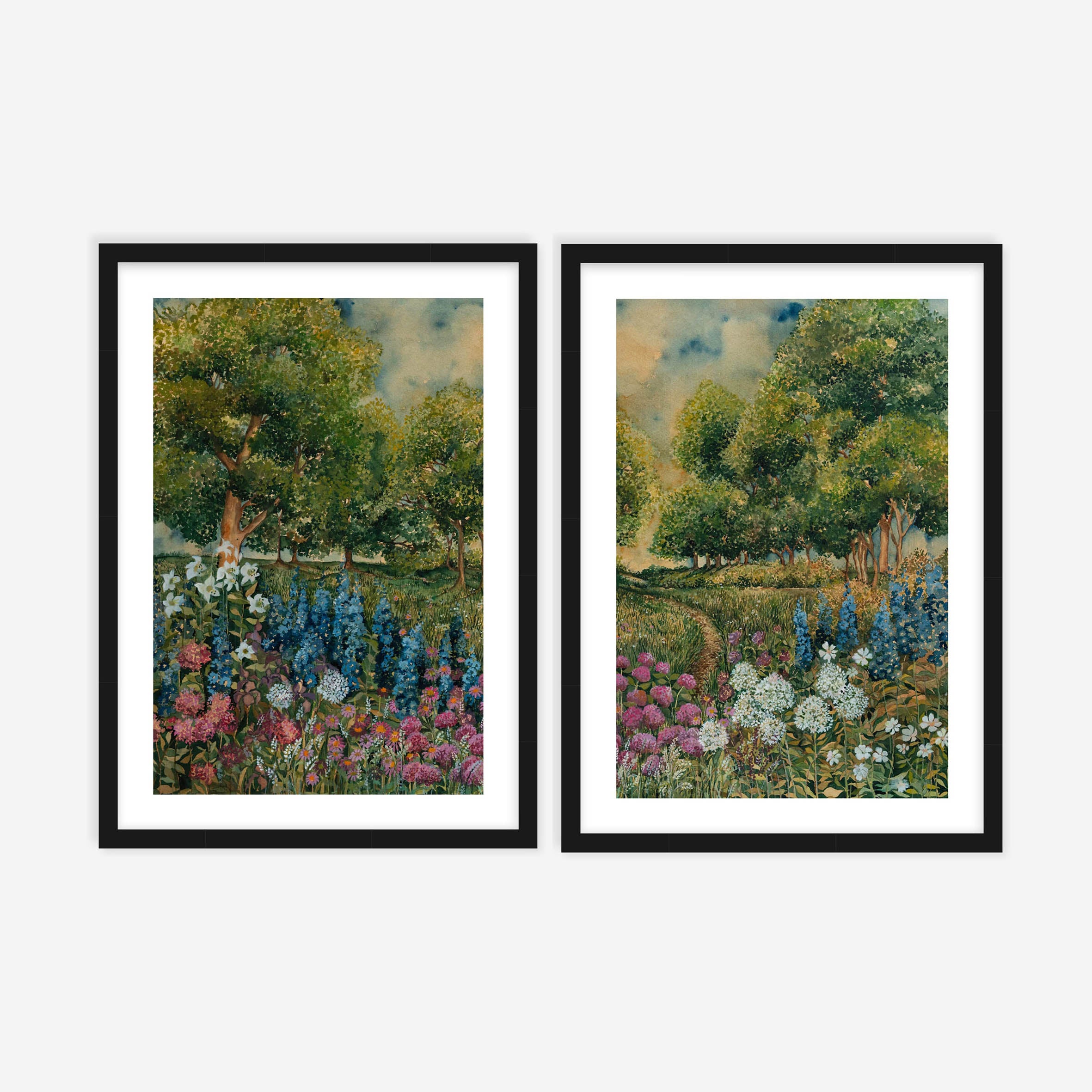 Among The Flowers Pair