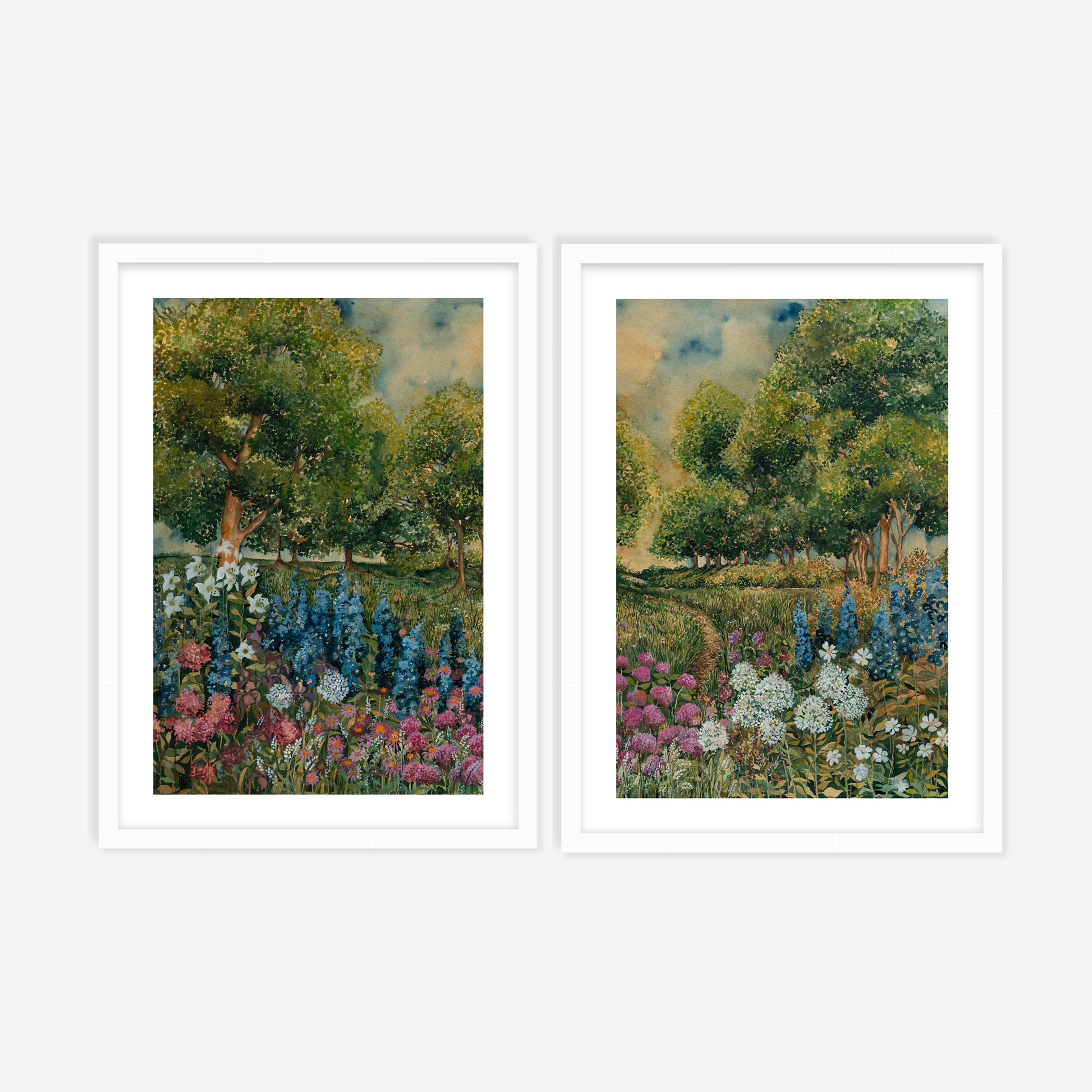 Among The Flowers Pair
