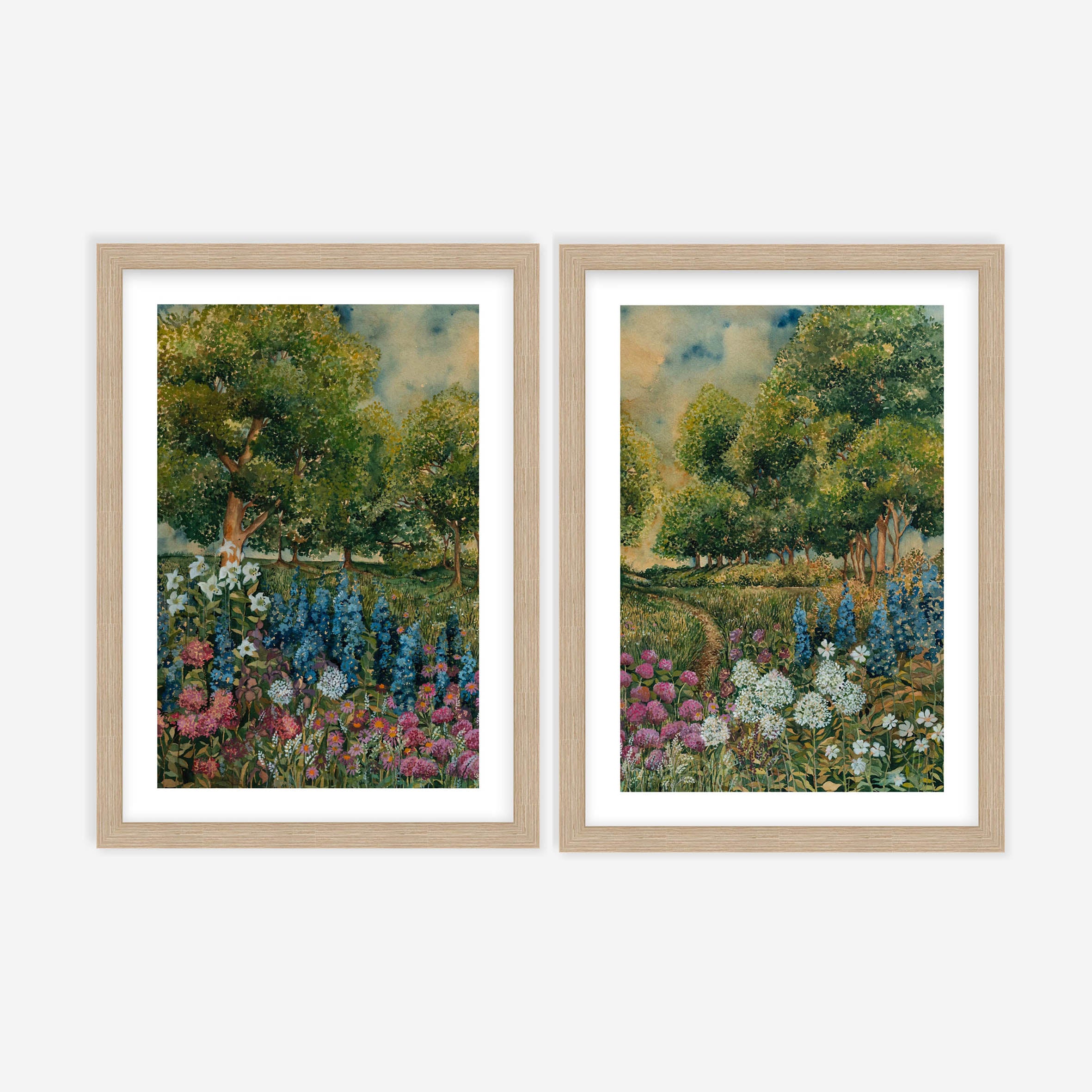 Among The Flowers Pair