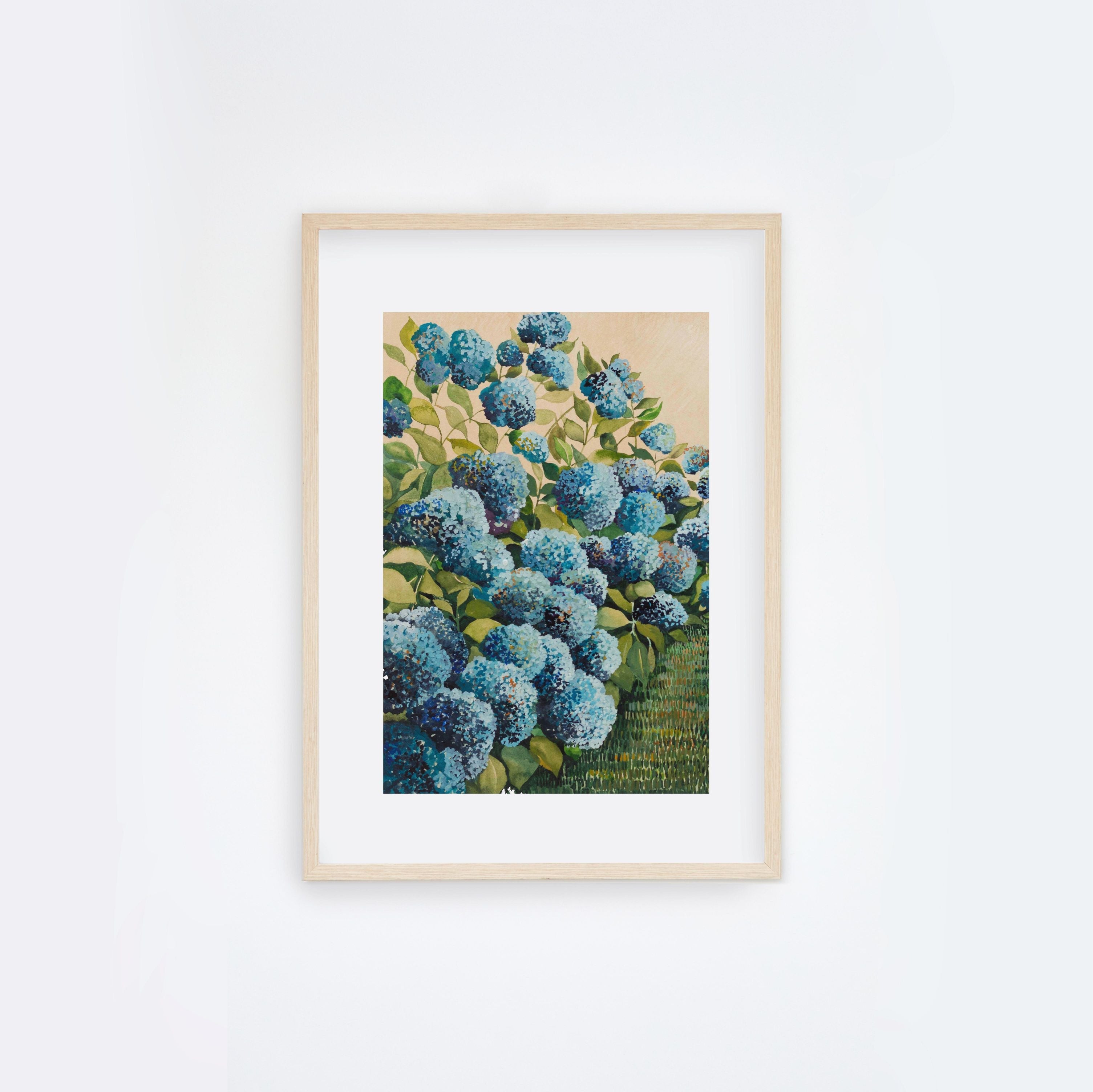 Aqua Hydrangea I