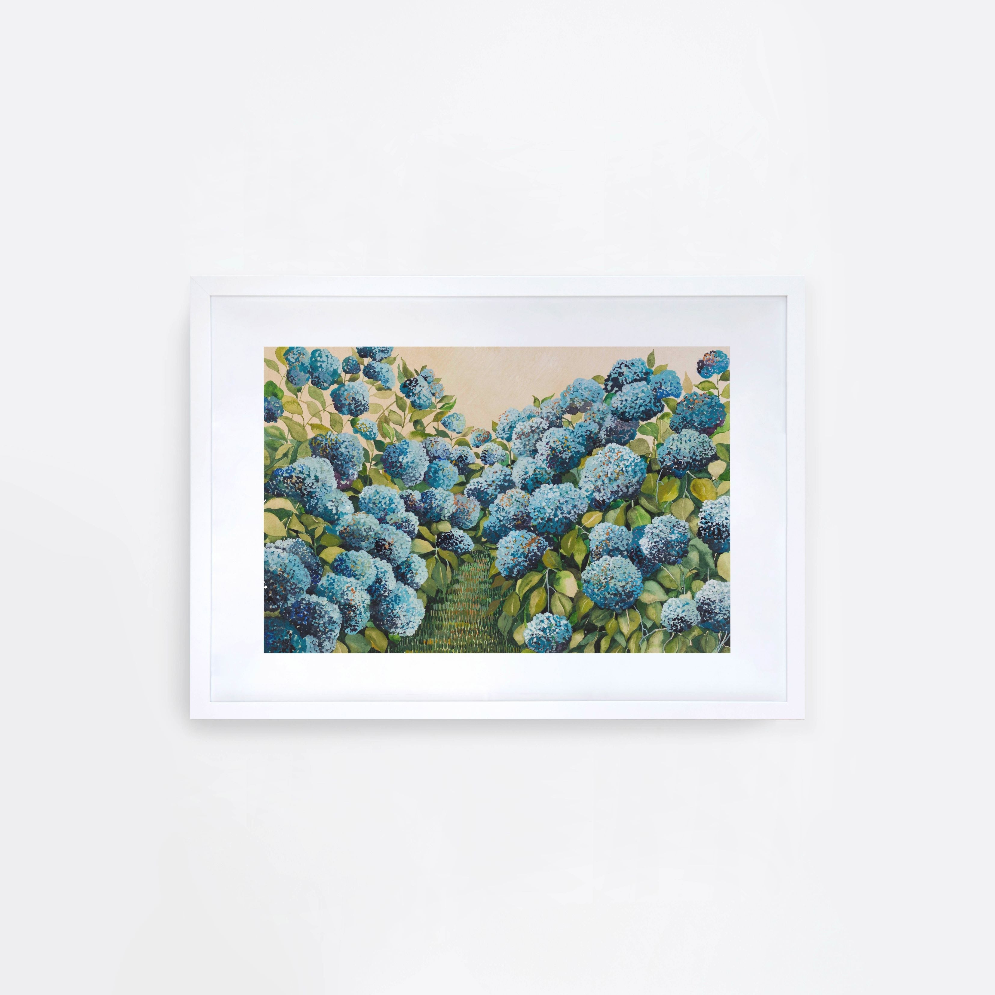 Aqua Hydrangea Landscape