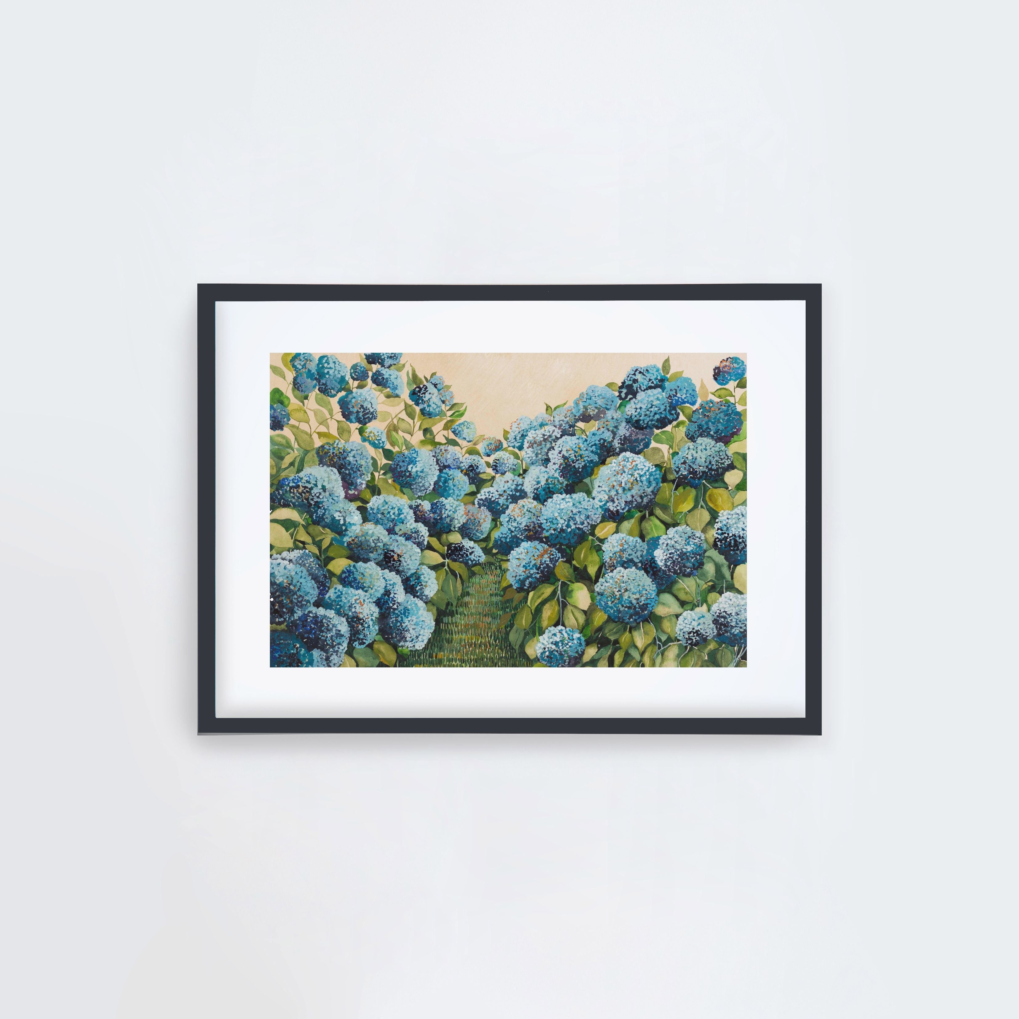 Aqua Hydrangea Landscape