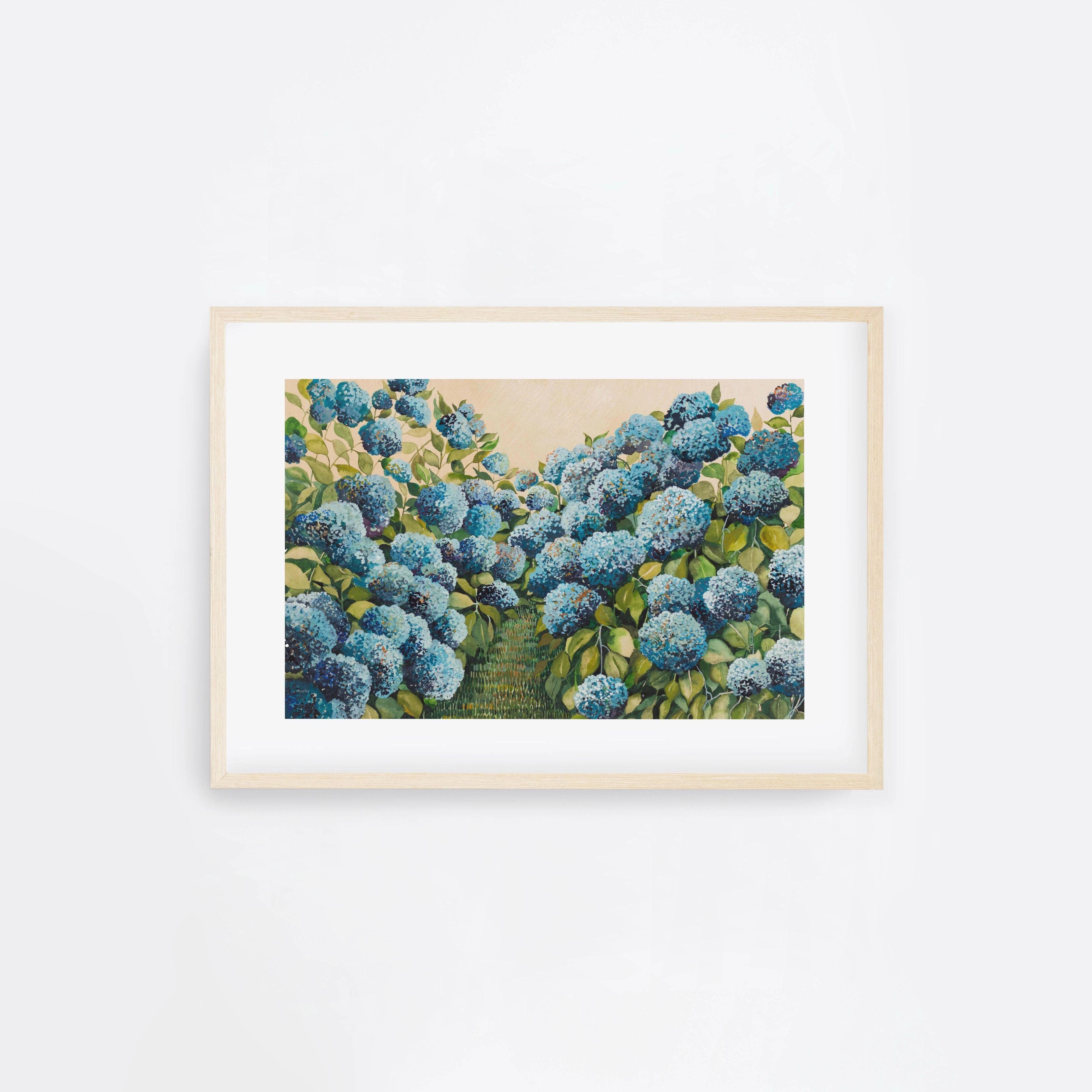 Aqua Hydrangea Landscape
