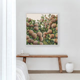Bronze Hydrangea Square - Canvas