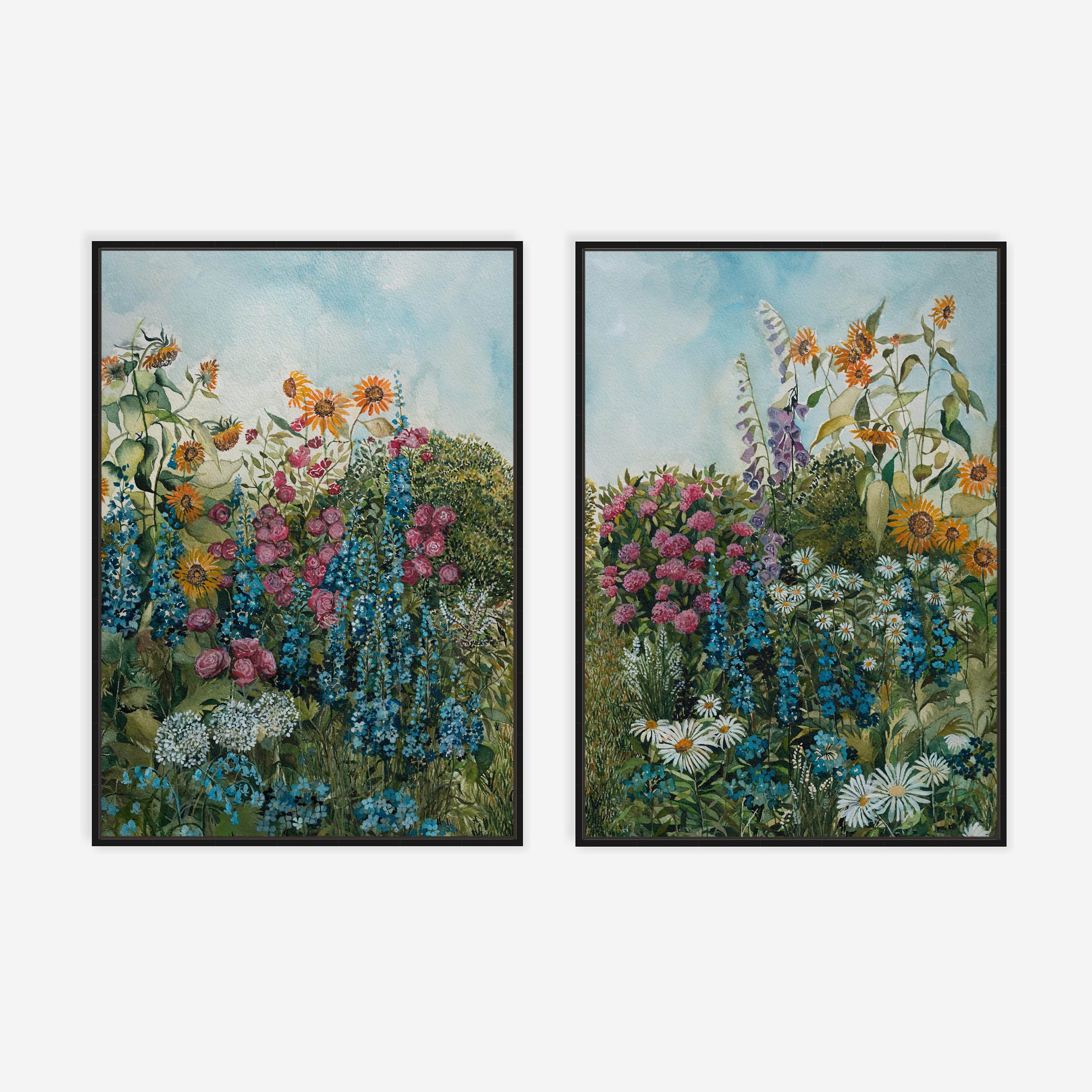 Delft Garden Pair