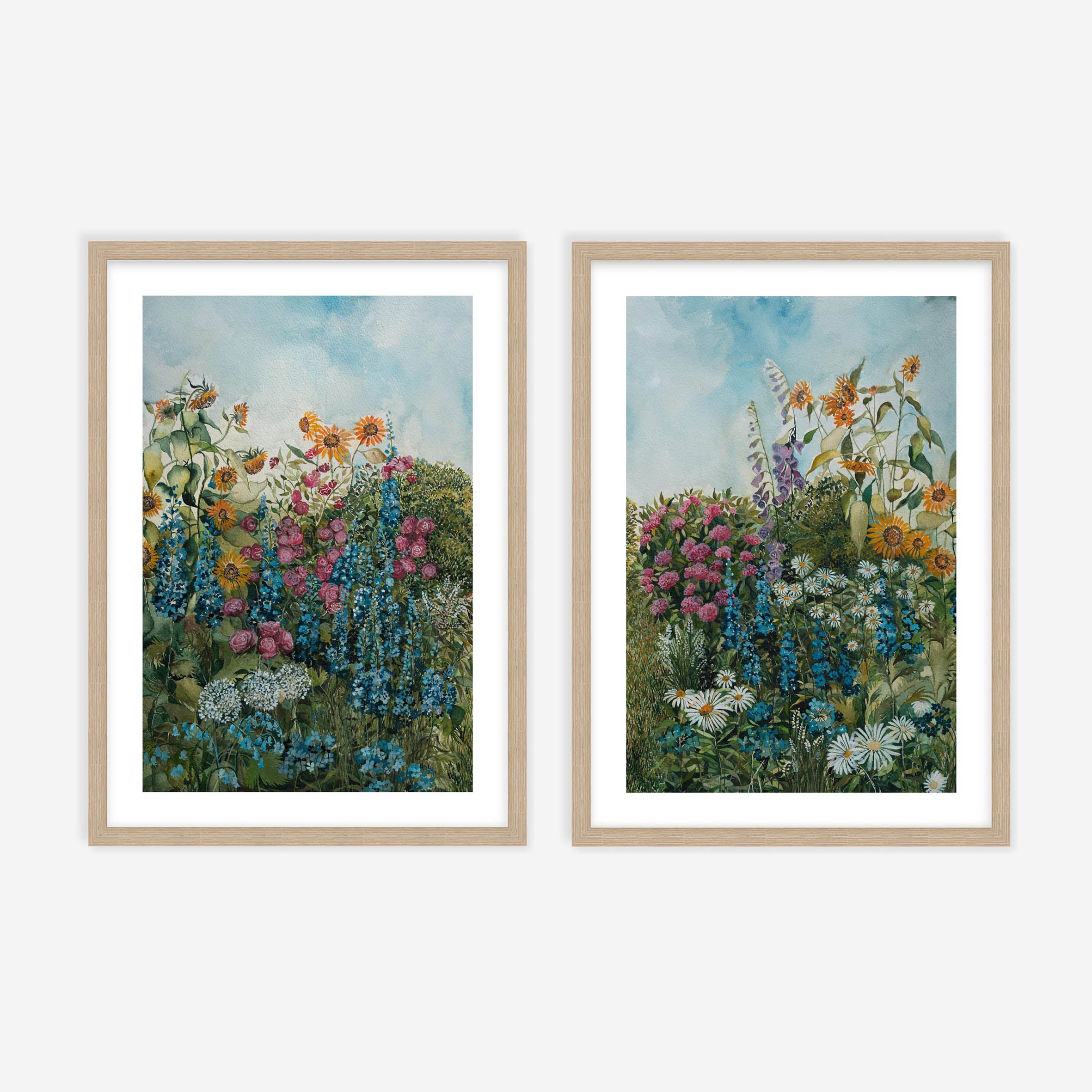 Delft Garden Pair