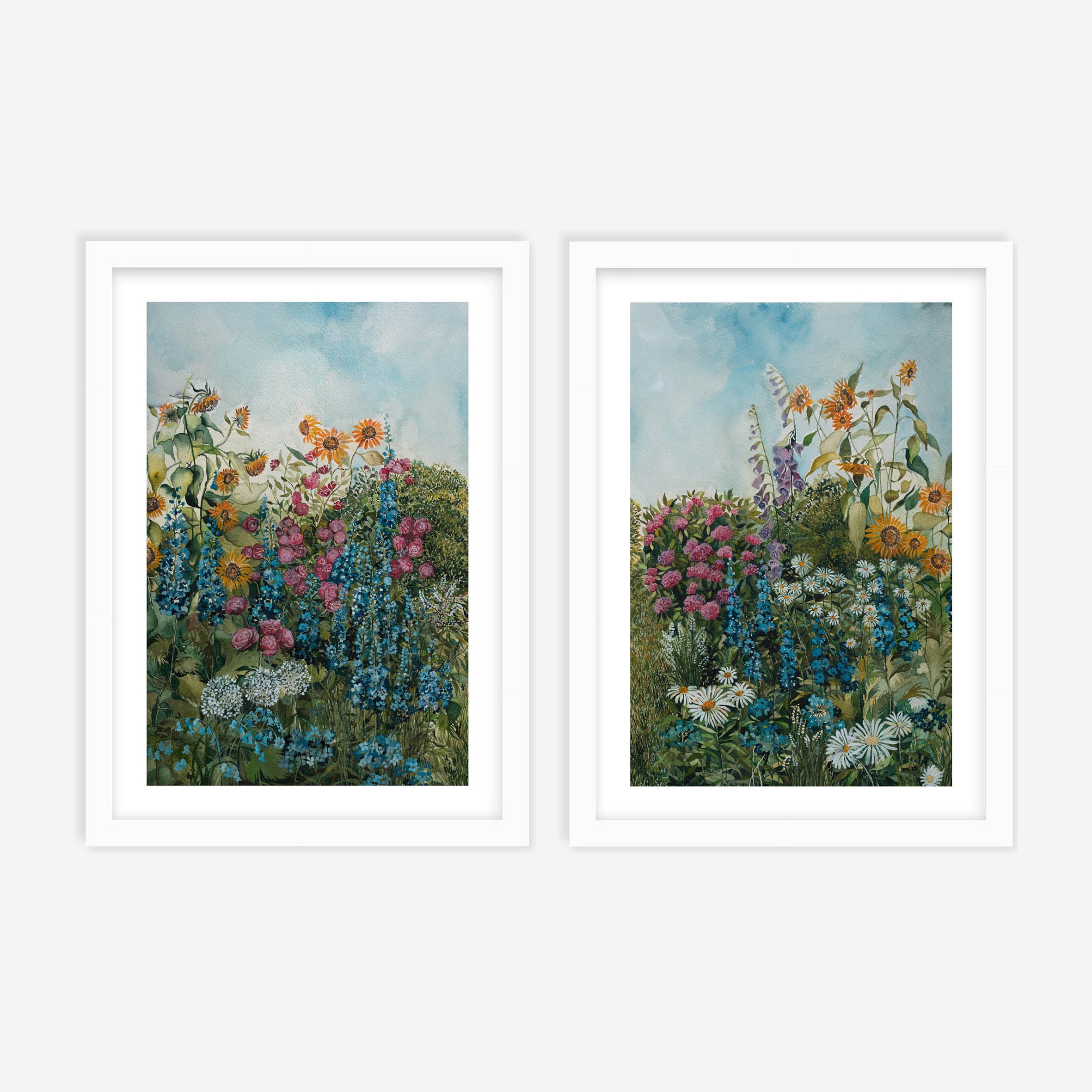 Delft Garden Pair