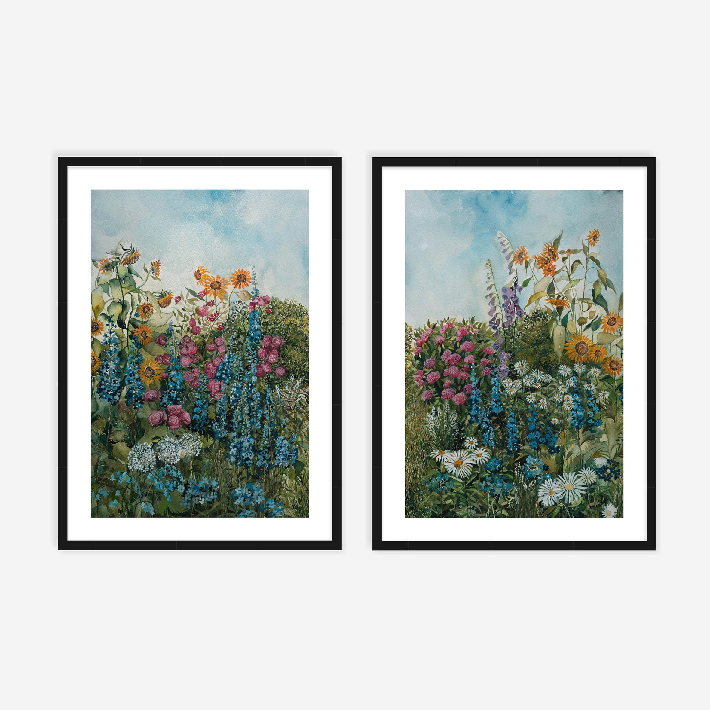 Delft Garden Pair