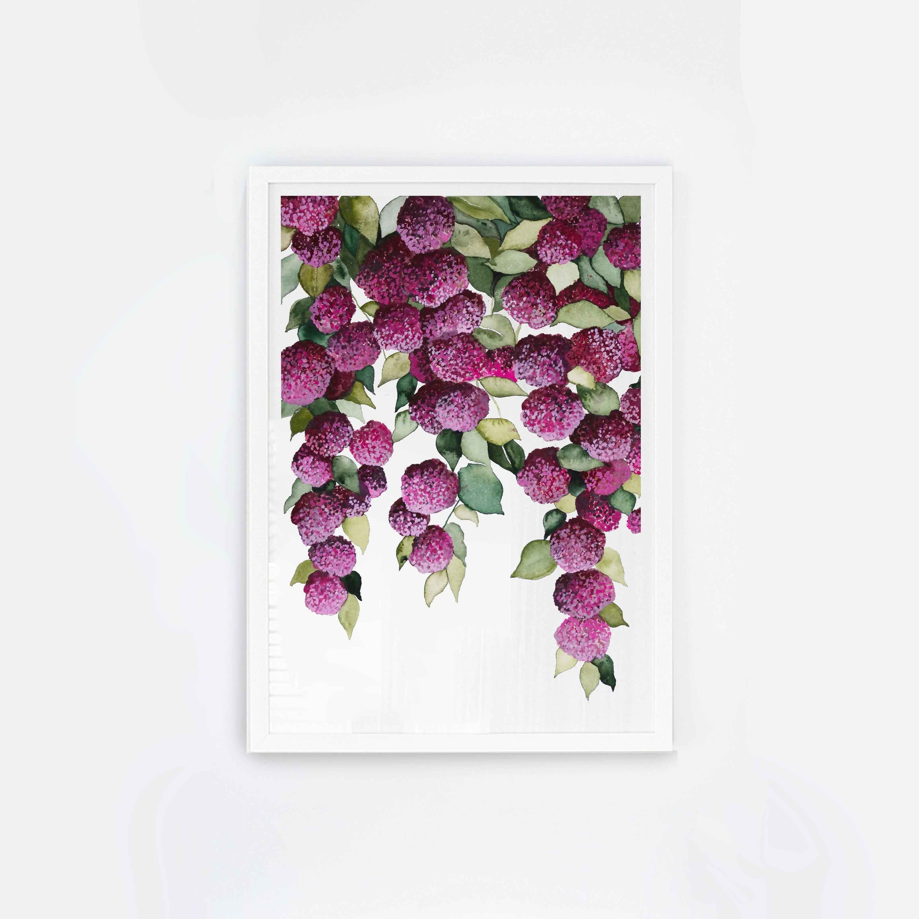 Falling Hydrangeas I