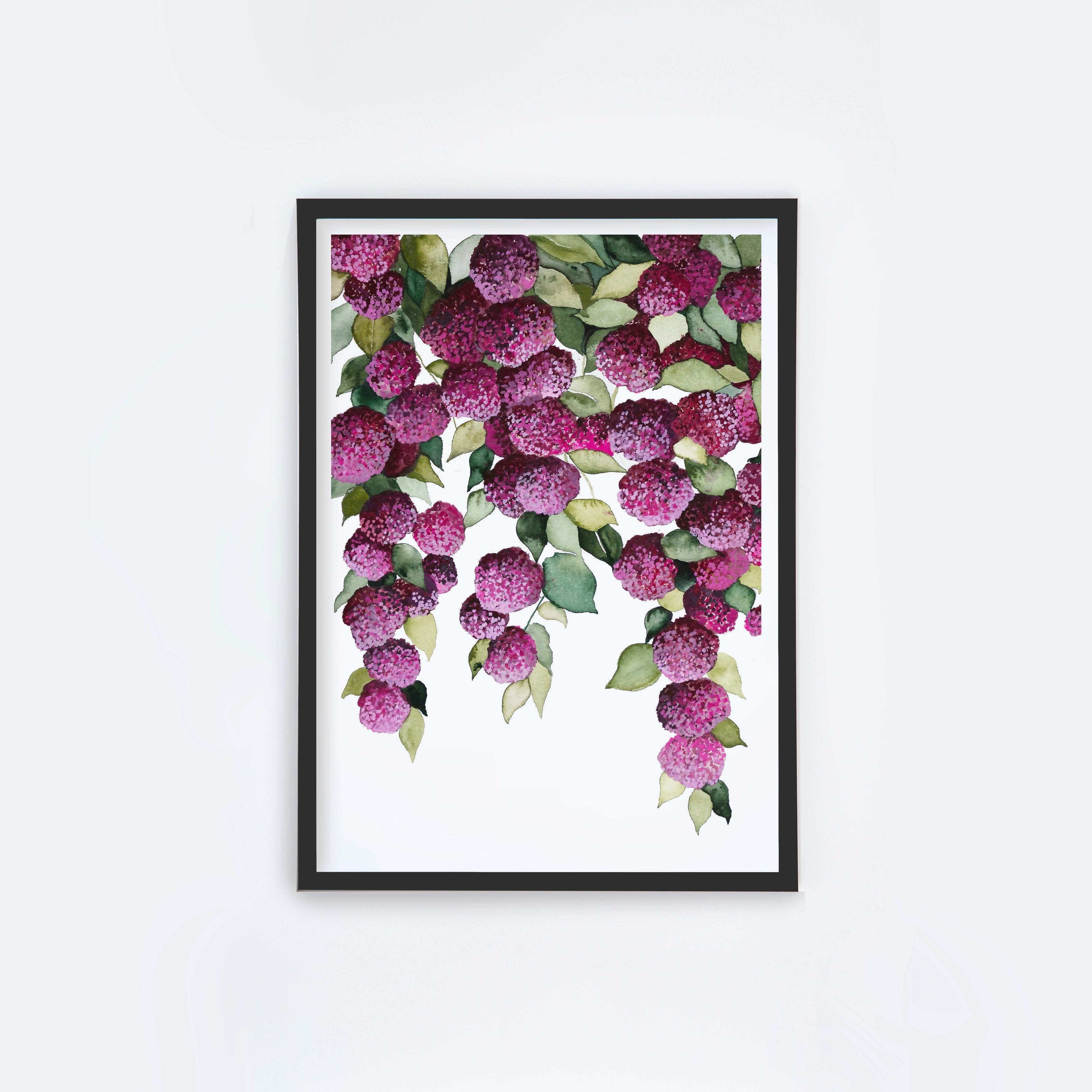 Falling Hydrangeas I
