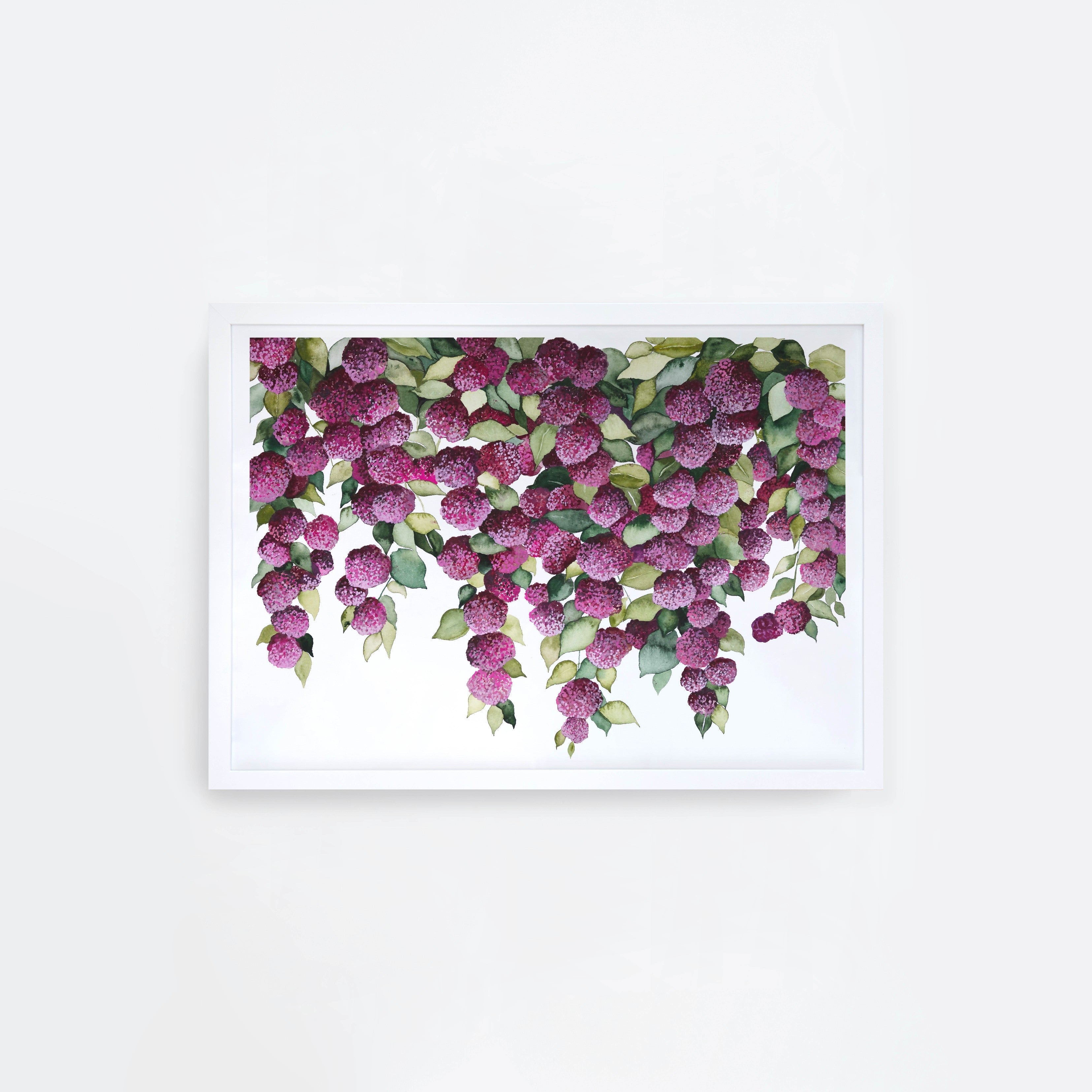 Falling Hydrangeas Landscape