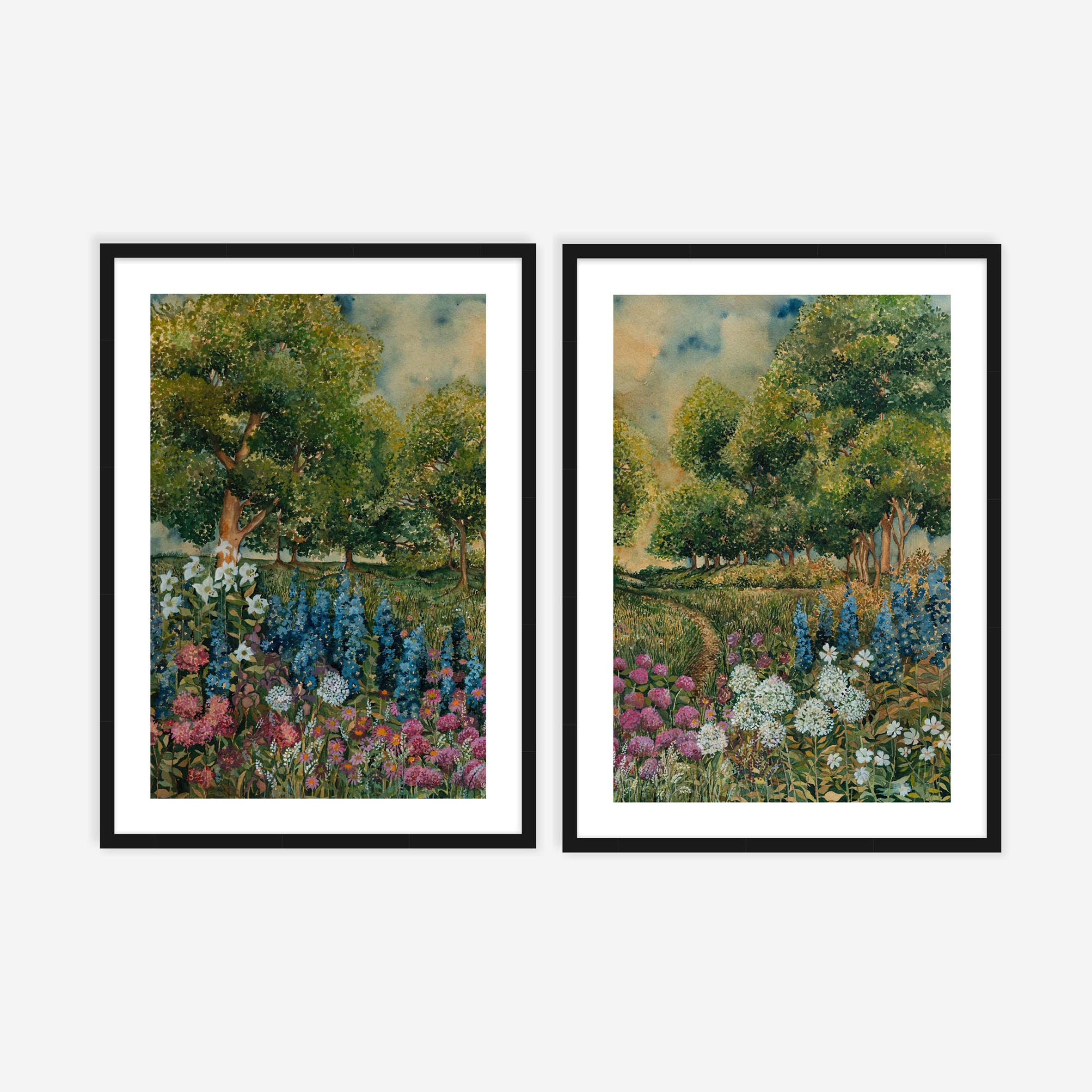 Among The Flowers Pair