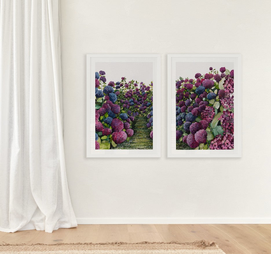 Lilac Hydrangea Pair