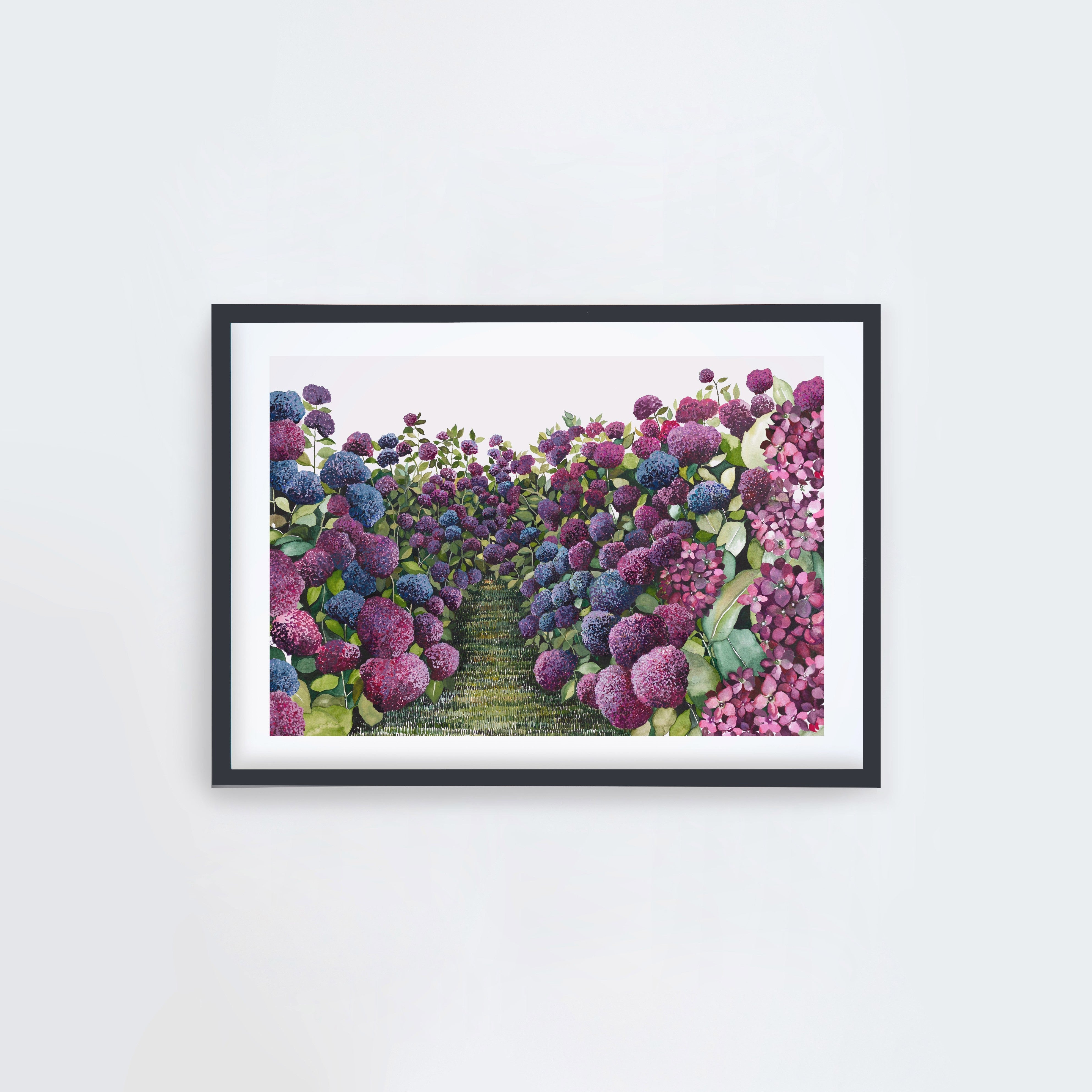Lilac Hydrangea Landscape