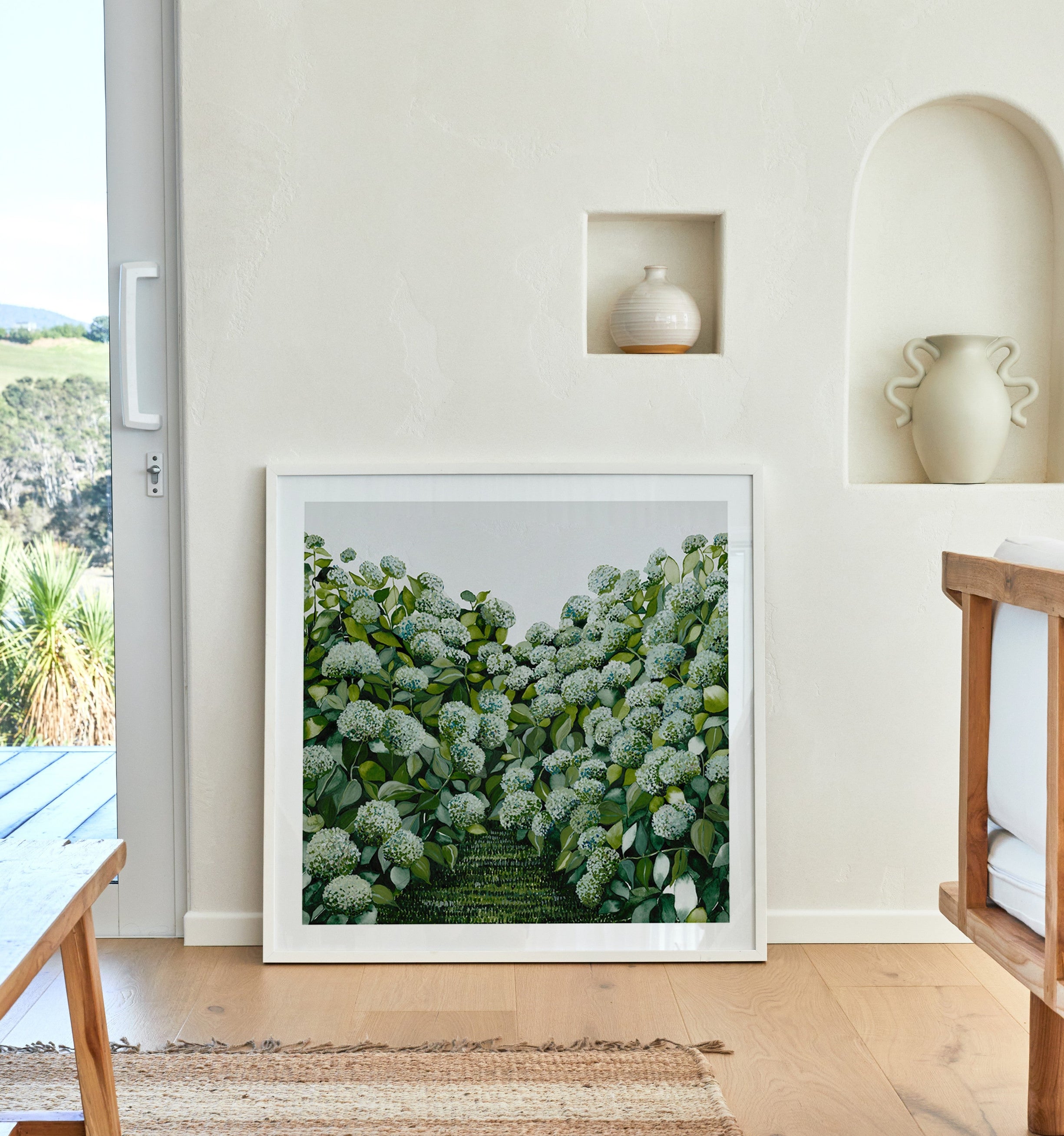 Sage Hydrangea Square – Leden Design