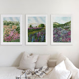 Violet Meadow Triplet