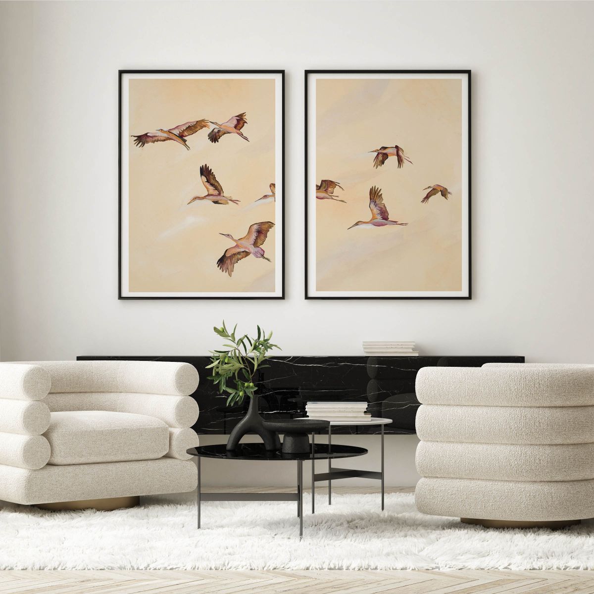Birdscape Pair