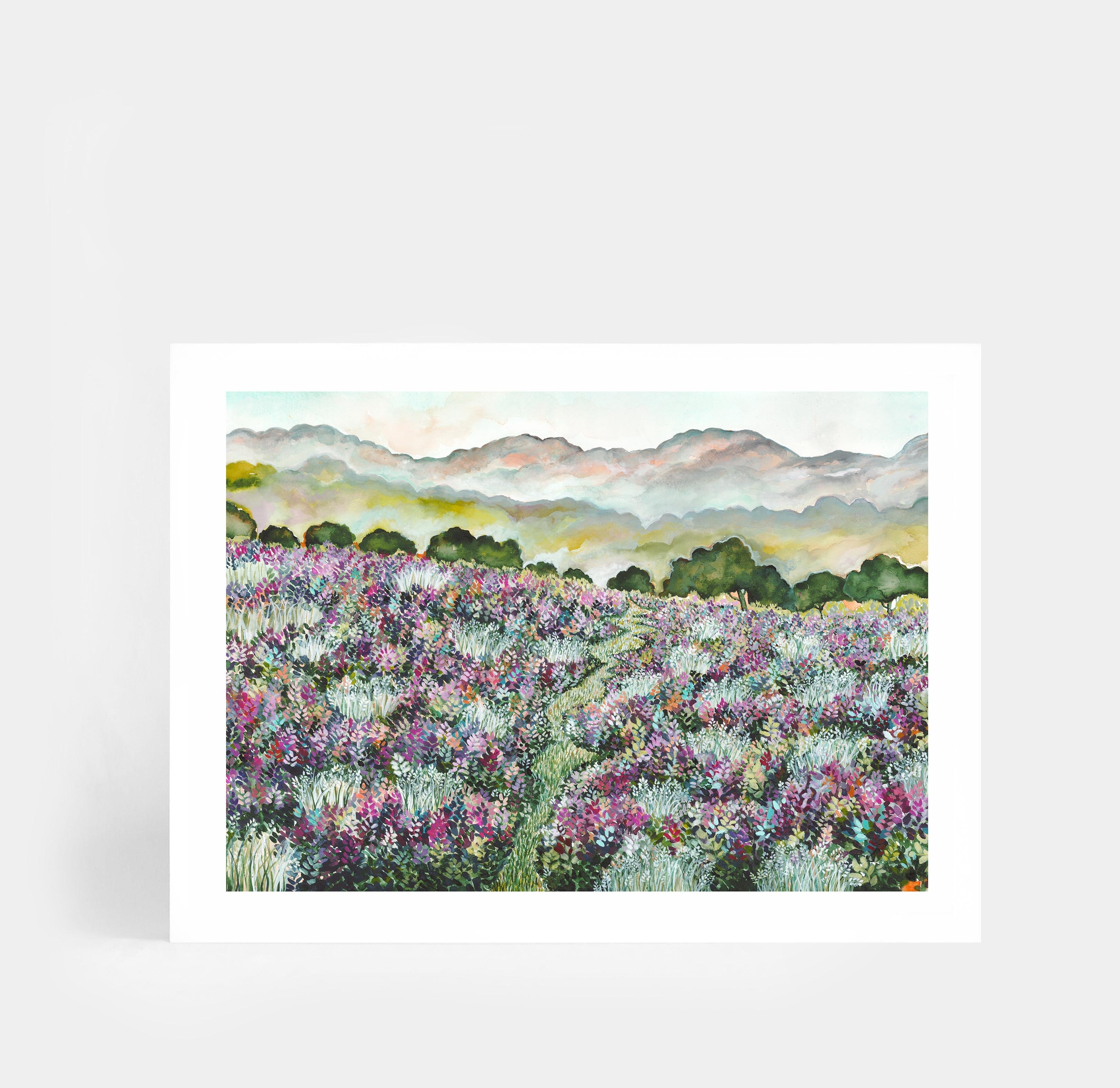 Lavender Fields Landscape