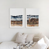 Turquoise Lake Pair